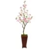 5’ Cherry Blossom Artificial Tree In Decorative Planter -Artificial Flowers Sale artificial 5 cherry blossom artificial tree in decorative planter nearly natural 698292