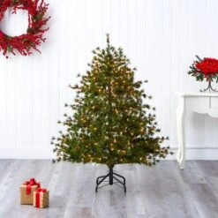 5’ Colorado Mountain Pine Artificial Christmas Tree With 250 Lights, 669 Branches And Pine Cones -Artificial Flowers Sale artificial 5 colorado mountain pine artificial christmas tree with 250 lights 669 branches and pine cones nearly natural 809581