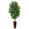 5’ Ficus Artificial Tree In Bamboo Planter 2 5’ Ficus Artificial Tree In Bamboo Planter -Artificial Flowers Sale artificial 5 ficus artificial tree in bamboo planter nearly natural 591948