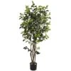 5' Ficus Bushy Silk Tree 2 5' Ficus Bushy Silk Tree -Artificial Flowers Sale artificial 5 ficus bushy silk tree nearly natural 746238