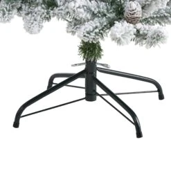 5’ Flocked Livingston Fir Artificial Christmas Tree With Pine Cones And 200 Clear Warm LED Lights 12 5’ Flocked Livingston Fir Artificial Christmas Tree With Pine Cones And 200 Clear Warm LED Lights -Artificial Flowers Sale artificial 5 flocked livingston fir artificial christmas tree with pine cones and 200 clear warm led lights nearly natural 470952