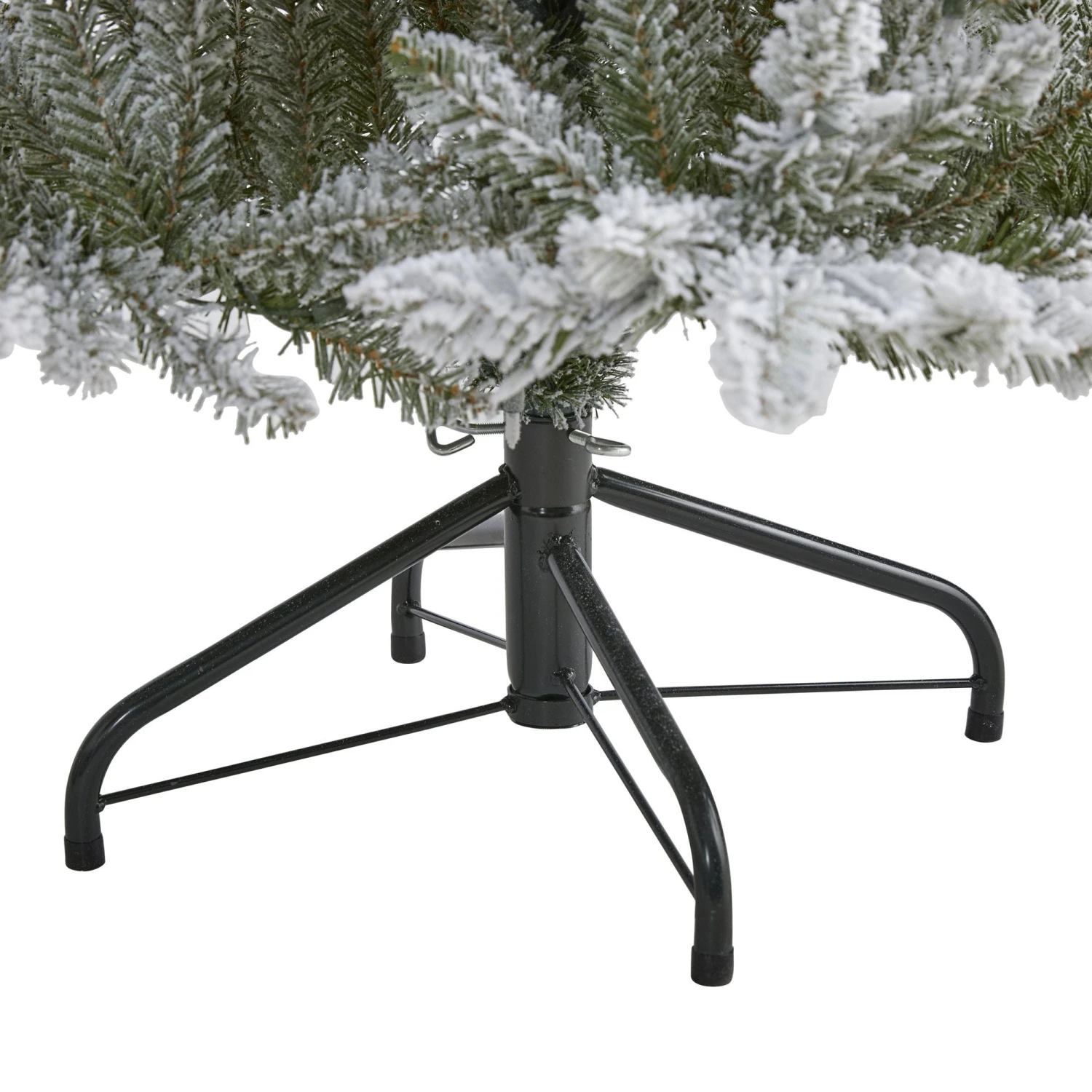 5’ Flocked West Virginia Spruce Artificial Christmas Tree With 200 Clear Lights And 604 Bendable Branches 6 5’ Flocked West Virginia Spruce Artificial Christmas Tree With 200 Clear Lights And 604 Bendable Branches - Image 4