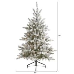 5’ Flocked West Virginia Spruce Artificial Christmas Tree With 200 Clear Lights And 604 Bendable Branches 10 5’ Flocked West Virginia Spruce Artificial Christmas Tree With 200 Clear Lights And 604 Bendable Branches -Artificial Flowers Sale artificial 5 flocked west virginia spruce artificial christmas tree with 200 clear lights and 604 bendable bra nearly natural 392633