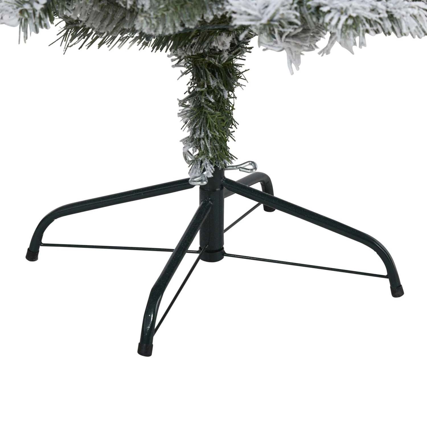 5' Flocked White River Mountain Pine Artificial Christmas Tree With Pinecones And 150 Clear LED Lights 6 5' Flocked White River Mountain Pine Artificial Christmas Tree With Pinecones And 150 Clear LED Lights - Image 4