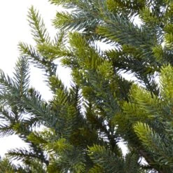 5’ Fraser Fir “Natural Look” Artificial Christmas Tree With 200 Clear LED Lights, A Burlap Base And 853 Bendable Branches -Artificial Flowers Sale artificial 5 fraser fir natural look artificial christmas tree with 200 clear led lights a burlap base and nearly natural 592144