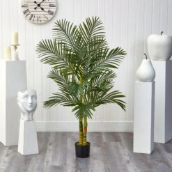 5’ Double Stalk Golden Cane Artificial Palm Tree 9 5’ Double Stalk Golden Cane Artificial Palm Tree -Artificial Flowers Sale artificial 5 golden cane artificial palm tree nearly natural 303892