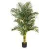 5’ Double Stalk Golden Cane Artificial Palm Tree -Artificial Flowers Sale artificial 5 golden cane artificial palm tree nearly natural 477131