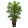 5’ Kentia Palm Artificial Tree In Decorative Planter -Artificial Flowers Sale artificial 5 kentia palm artificial tree in decorative planter nearly natural 549184
