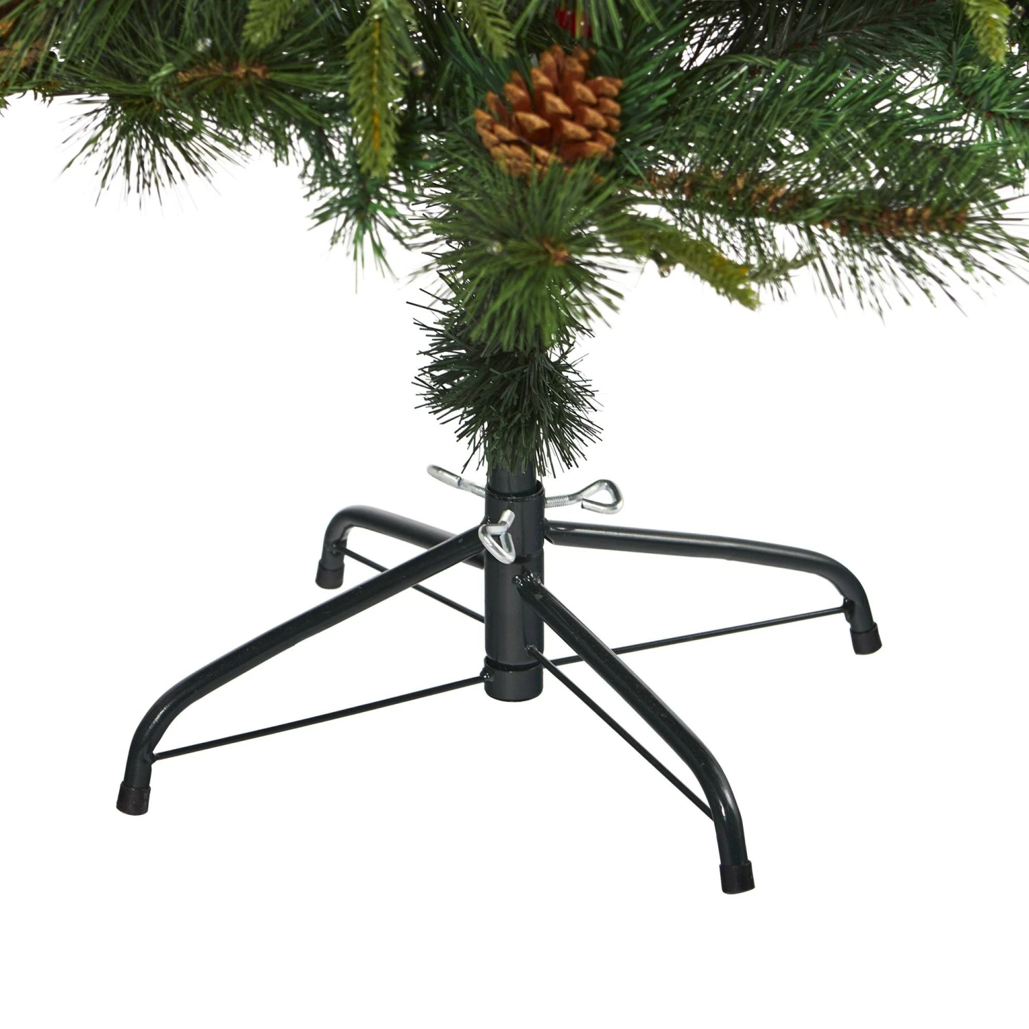 5’ Mixed Pine Artificial Christmas Tree With 150 Clear LED Lights, Pine Cones And Berries 7 5’ Mixed Pine Artificial Christmas Tree With 150 Clear LED Lights, Pine Cones And Berries - Image 5