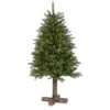 5' Napa Valley Pine Artificial Christmas Tree With 200 Warm White LED Lights, 335 Bendable Branches On A Faux Wood Stand 2 5' Napa Valley Pine Artificial Christmas Tree With 200 Warm White LED Lights, 335 Bendable Branches On A Faux Wood Stand -Artificial Flowers Sale artificial 5 napa valley pine artificial christmas tree with 200 warm white led lights 335 bendable branches nearly natural 629974