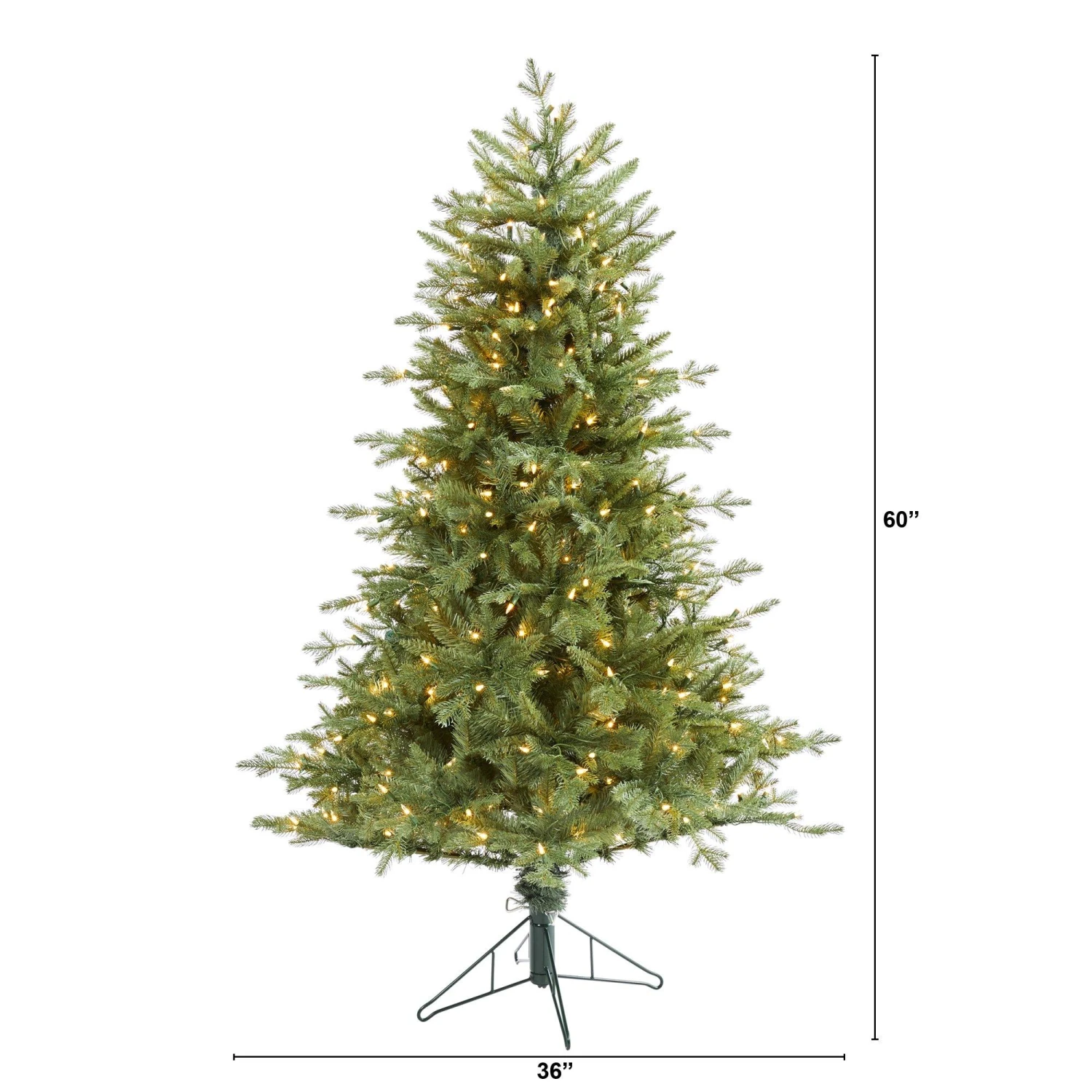 5' New Hampshire Spruce Artificial Christmas Tree With 300 Warm White Lights And 618 Bendable Branches 4 5' New Hampshire Spruce Artificial Christmas Tree With 300 Warm White Lights And 618 Bendable Branches - Image 2
