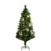 5' Pre-Lit Fiber Optic Artificial Christmas Tree With 146 Warm White LED Lights -Artificial Flowers Sale artificial 5 pre lit fiber optic artificial christmas tree with 146 warm white led lights nearly natural 525433