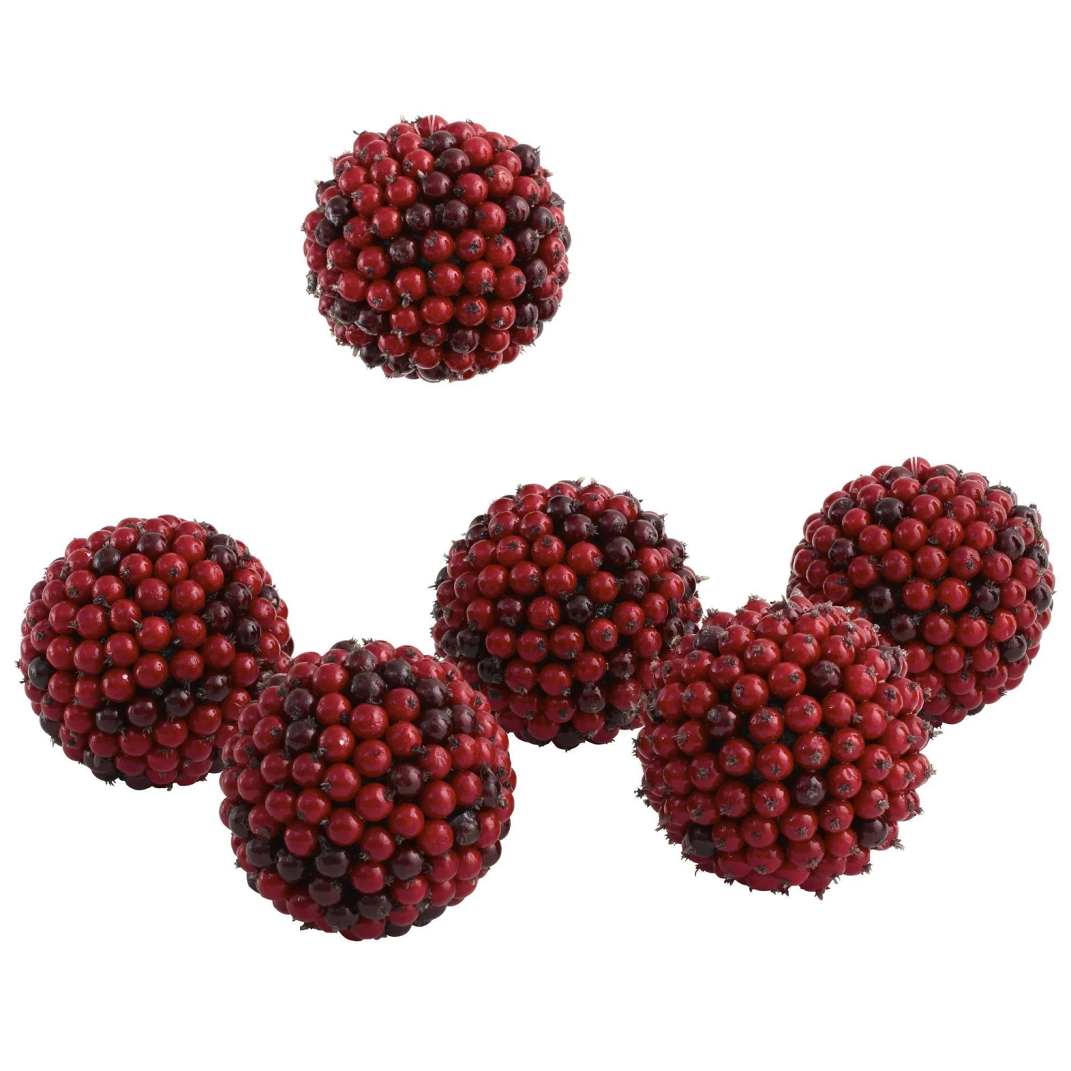 5” Red Berry Ball (Set Of 6) 5 5” Red Berry Ball (Set Of 6) - Image 3