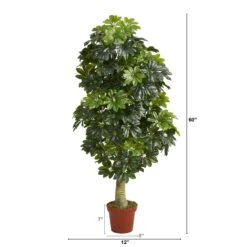 5' Schefflera Artificial Tree (Real Touch) 7 5' Schefflera Artificial Tree (Real Touch) -Artificial Flowers Sale artificial 5 schefflera artificial tree real touch nearly natural 541102