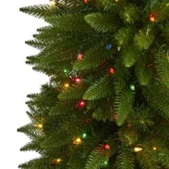 5' Sierra Fir Artificial Christmas Tree With 200 Multicolored Lights And 428 Bendable Branches In Decorative Container -Artificial Flowers Sale artificial 5 sierra fir artificial christmas tree with 200 multicolored lights and 428 bendable branches in de nearly natural 762385