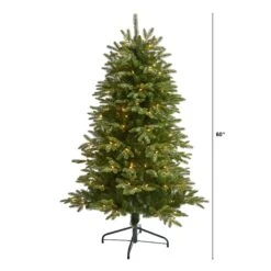 5’ Snowed Grand Teton Artificial Christmas Tree With 150 Clear Lights And 462 Bendable Branches -Artificial Flowers Sale artificial 5 snowed grand teton artificial christmas tree with 150 clear lights and 462 bendable branches nearly natural 349856
