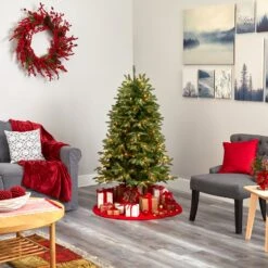 5’ Snowed Grand Teton Artificial Christmas Tree With 150 Clear Lights And 462 Bendable Branches -Artificial Flowers Sale artificial 5 snowed grand teton artificial christmas tree with 150 clear lights and 462 bendable branches nearly natural 420272