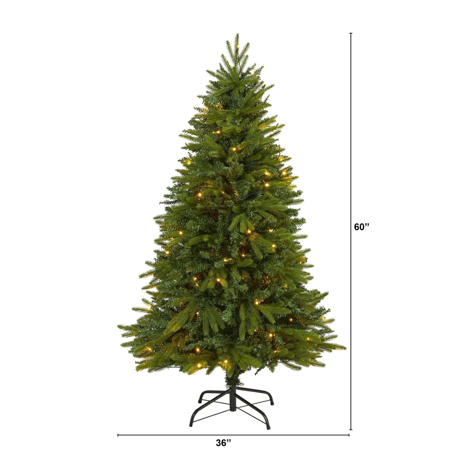 5' Sun Valley Fir Artificial Christmas Tree With 200 Clear LED Lights 4 5' Sun Valley Fir Artificial Christmas Tree With 200 Clear LED Lights - Image 2