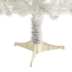 5' White Artificial Christmas Tree With 350 Bendable Branches And 150 Clear LED Lights 11 5' White Artificial Christmas Tree With 350 Bendable Branches And 150 Clear LED Lights -Artificial Flowers Sale artificial 5 white artificial christmas tree with 350 bendable branches and 150 clear led lights nearly natural 109047