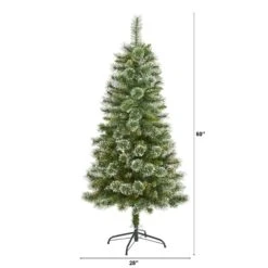 5’ Wisconsin Slim Snow Tip Pine Artificial Christmas Tree With 298 Bendable Branches 9 5’ Wisconsin Slim Snow Tip Pine Artificial Christmas Tree With 298 Bendable Branches -Artificial Flowers Sale artificial 5 wisconsin slim snow tip pine artificial christmas tree with 298 bendable branches christmas tree nearly natural 975501