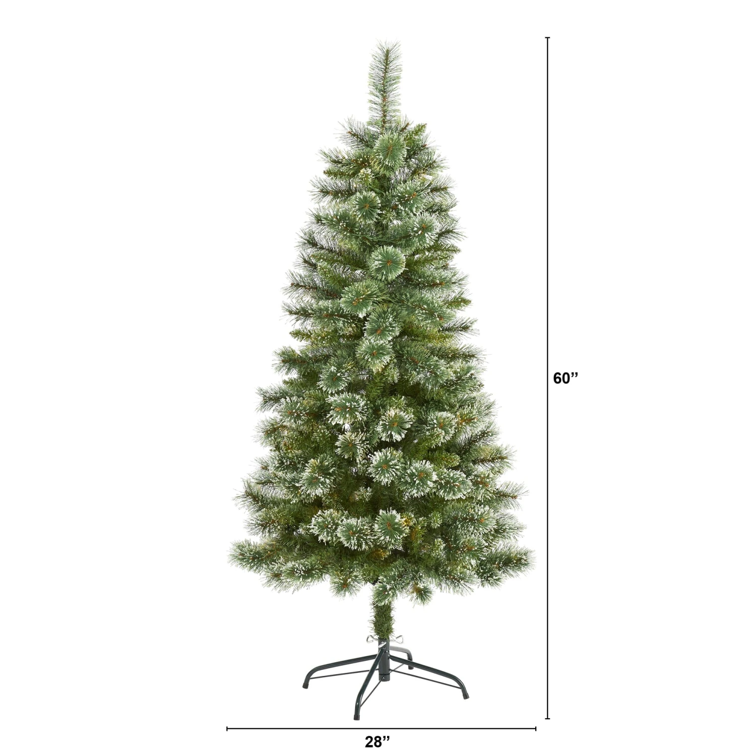 5’ Wisconsin Slim Snow Tip Pine Artificial Christmas Tree With 298 Bendable Branches 4 5’ Wisconsin Slim Snow Tip Pine Artificial Christmas Tree With 298 Bendable Branches - Image 2