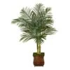 50” Golden Cane Artificial Palm Tree In Metal Planter -Artificial Flowers Sale artificial 50 golden cane artificial palm tree in metal planter nearly natural 958146