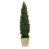 51” Cedar Artificial Tree In Country White Planter (Indoor/Outdoor) -Artificial Flowers Sale artificial 51 cedar artificial tree in country white planter indooroutdoor nearly natural 815418