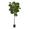 52” Fiddle Leaf Artificial Tree -Artificial Flowers Sale artificial 52 fiddle leaf artificial tree nearly natural 834515