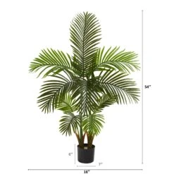 54” Areca Palm Artificial Tree -Artificial Flowers Sale artificial 54 areca palm artificial tree nearly natural 116780
