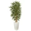 5.5’ Bamboo Artificial Tree In White Tower Planter -Artificial Flowers Sale artificial 55 bamboo artificial tree in white tower planter nearly natural 569957