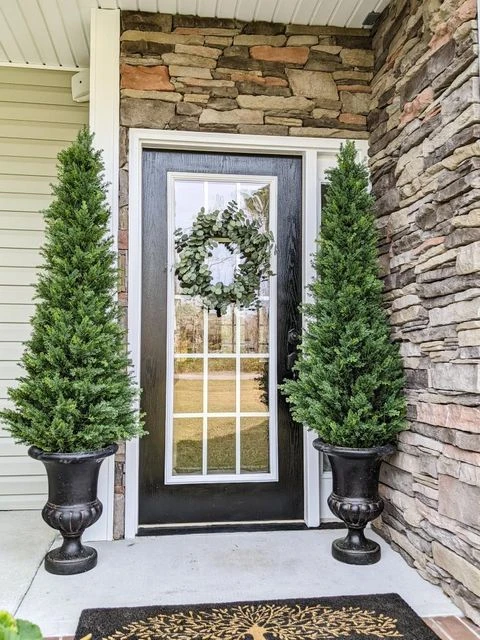 5.5’ Cypress Cone Topiary Artificial Tree UV Resistant (Indoor/Outdoor) 4 5.5’ Cypress Cone Topiary Artificial Tree UV Resistant (Indoor/Outdoor) - Image 2