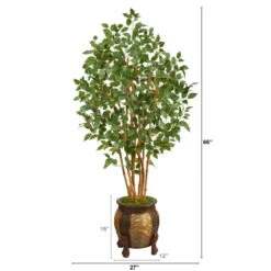 5.5' Ficus Bushy Artificial Tree In Decorative Planter 7 5.5' Ficus Bushy Artificial Tree In Decorative Planter -Artificial Flowers Sale artificial 55 ficus bushy artificial tree in decorative planter nearly natural 266930