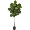 5.5’ Fiddle Leaf Artificial Tree -Artificial Flowers Sale artificial 55 fiddle leaf artificial tree nearly natural 922249