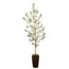 5.5’ Olive Artificial Tree In Bronze Metal Planter -Artificial Flowers Sale artificial 55 olive artificial tree in bronze metal planter nearly natural 756498