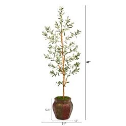 5.5’ Olive Artificial Tree In Decorative Planter 7 5.5’ Olive Artificial Tree In Decorative Planter -Artificial Flowers Sale artificial 55 olive artificial tree in decorative planter nearly natural 648522
