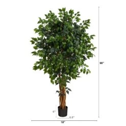 5.5’ Palace Ficus Artificial Tree -Artificial Flowers Sale artificial 55 palace ficus artificial tree nearly natural 542564