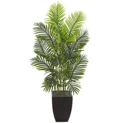 5.5’ Paradise Palm Artificial Tree In Square Planter