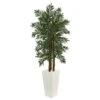 5.5’ Parlor Palm Artificial Tree In White Tower Planter 1 5.5’ Parlor Palm Artificial Tree In White Tower Planter -Artificial Flowers Sale artificial 55 parlor palm artificial tree in white tower planter nearly natural 897493