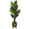 5.5’ Traveler's Palm Artificial Tree In Decorative Planter -Artificial Flowers Sale artificial 55 travelers palm artificial tree in decorative planter nearly natural 434641