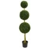 5.5’ Triple Ball Boxwood Artificial Topiary Tree UV Resistant (Indoor/Outdoor) -Artificial Flowers Sale artificial 55 triple ball boxwood artificial topiary tree uv resistant indooroutdoor nearly natural 271359