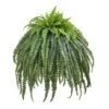56” Giant Boston Fern Artificial Plant In Cement Bowl -Artificial Flowers Sale artificial 56 giant boston fern artificial plant in cement bowl nearly natural 488100