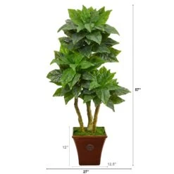 57” Bird Nest Artificial Tree In Brown Planter(Indoor/Outdoor) -Artificial Flowers Sale artificial 57 bird nest artificial tree in brown planter uv resistant indooroutdoor nearly natural 177702