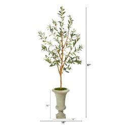 57” Olive Artificial Tree In Sand Colored Urn 7 57” Olive Artificial Tree In Sand Colored Urn -Artificial Flowers Sale artificial 57 olive artificial tree in sand colored urn nearly natural 645152