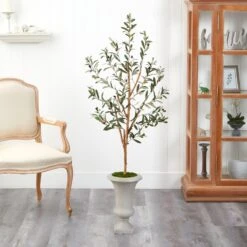 57” Olive Artificial Tree In Sand Colored Urn 9 57” Olive Artificial Tree In Sand Colored Urn -Artificial Flowers Sale artificial 57 olive artificial tree in sand colored urn nearly natural 924659