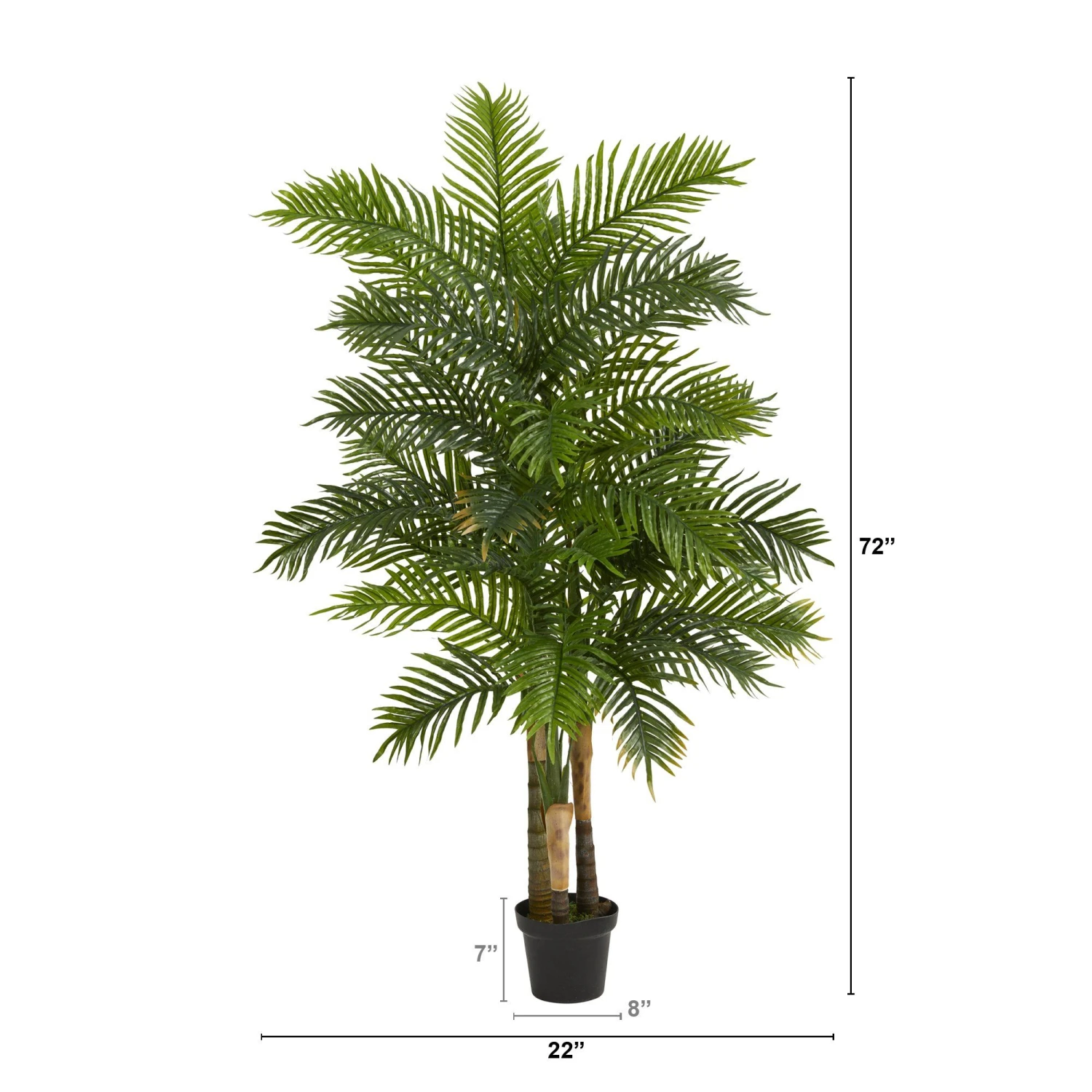 6' Areca Palm Artificial Tree (Real Touch) 4 6' Areca Palm Artificial Tree (Real Touch) - Image 2