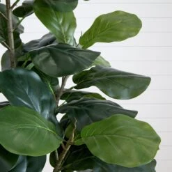 6’ Artificial Fiddle Leaf Tree -Artificial Flowers Sale artificial 6 artificial fiddle leaf tree tree nearly natural 670856