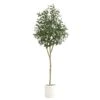 6’ Artificial Olive Tree With White Decorative Planter 1 6’ Artificial Olive Tree With White Decorative Planter -Artificial Flowers Sale artificial 6 artificial olive tree with white decorative planter tree nearly natural 268520
