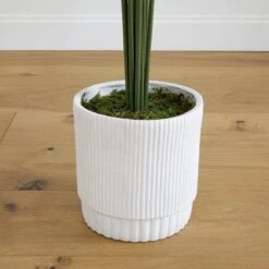 6’ Artificial Paradise Palm With White Decorative PlanterPlanter -Artificial Flowers Sale artificial 6 artificial paradise palm with white decorative planterplanter tree nearly natural 806765