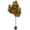 6’ Autumn Fiddle Leaf Artificial Tree 1 6’ Autumn Fiddle Leaf Artificial Tree -Artificial Flowers Sale artificial 6 autumn fiddle leaf artificial tree nearly natural 171826