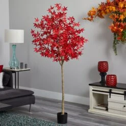 6’ Autumn Maple Artificial Fall Tree -Artificial Flowers Sale artificial 6 autumn maple artificial fall tree nearly natural 652507